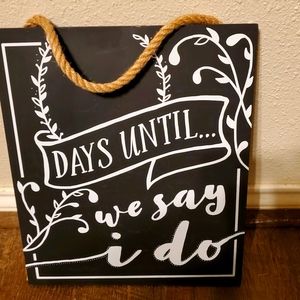 Chalkboard wedding shower decor